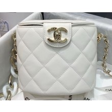 Chanel Resin Mini Vanity Case Shoulder Bag AS1355 White 2020
