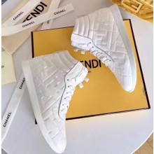 Fendi x Nicki Minaj Logo Printed Lace-up Sneakers White 2020