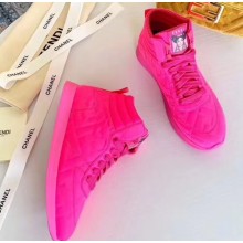 Fendi x Nicki Minaj Logo Printed Lace-up Sneakers Rosy 2020