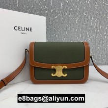 Celine medium Triomphe Bag 187366 green 2020