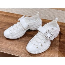 Roger Vivier Viv' Run Light Trekky Sneakers in fabric white 2024