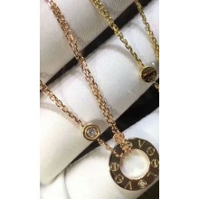 Cartier Real 18k love necklace with diamonds Pink Gold