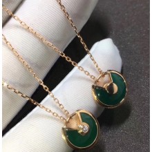 Cartier Real 18k amulette de necklace XS model Green