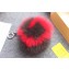 Fendi AB Charm G Red And Brown Fur 2017