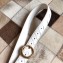 Bottega Veneta Width 3cm Belt in Woven Nappa Leather White