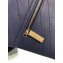 Chanel Chevron Envelope Flap Clutch Bag Navy Blue