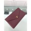 Chanel Chevron Envelope Flap Clutch Bag Burgundy