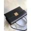 Givenchy Vintage Leather Shoulder Large Bag Black
