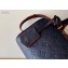 Louis Vuitton Monogram Empreinte Leather Speedy Bandouliere 20 Bag Marine Rouge