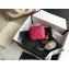 Chanel Pearl on Chain Small Classic Box with Chain Bag AP1447 Fuchsia 2020