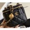 Chanel Pearl on Chain Small Classic Box with Chain Bag AP1447 Black 2020