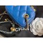 Chanel Pearl on Chain Small Classic Box with Chain Bag AP1447 Blue 2020