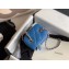 Chanel Grained Calfskin Mini Vanity with Classic Chain Bag AP1340 Blue 2020