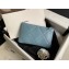 Chanel 19 Lambskin Small Pouch Bag AP1059 Cyan 2020