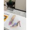 Gianvito Rossi Heel 10.5cm PVC Elle Mules Iridescent Pink 2020