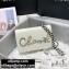 Chanel Logo Chain Wallet On Chain WOC Bag White 2020
