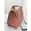 Fendi Leather Kan I F Mini Bag Dark Pink