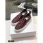 Dior Oblique Embroidered Velvet Solar Slip-On Sneakers Burgundy 2020