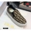 Dior Oblique Embroidered Velvet Solar Slip-On Sneakers Coffee 2020