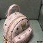 MCM Stark Side Studs Backpack Bag in Visetos Pink
