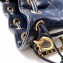 Chanel Calfskin Small Drawstring Bucket Bag AS2716 Navy Blue 2021