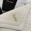 Saint Laurent Gaby Satchel Bag in Vintage Lambskin 668863 White