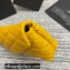 Saint Laurent Sade Puffer Envelope Clutch Bag in Quilted Leather 655004 Yellow