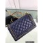Chanel Chain Braided Top Handle Boy Flap Small Bag A67085 Blue 2022