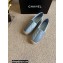 Chanel Patchwork Quilting Espadrilles Dusty Blue 2022