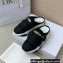 Dior D-Wander Open-back Sneakers Calfskin Black 2022