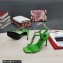 Dolce & Gabbana Heel 10.5cm Nappa leather sandals with DG logo Green 2022