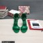 Dolce & Gabbana Heel 9.5cm Nappa leather sandals with baroque DG logo Green 2022