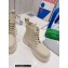 Bottega Veneta Stride Rubber Lace-up Boots Creamy 2022