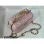 Chanel Small Vanity Case with Logo Chain Handle Bag 81195 Lambskin Pink 2022