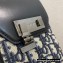 Dior Vertical Pouch Bag in Oblique Jacquard and Black Smooth Calfskin 2022