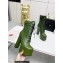 Saint Laurent Heel 14.5cm Platform 4.5cm Cherry Lace-up Booties Smooth Leather Green 2022