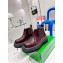 Bottega Veneta Swell Brushed Leather Cropped Chelsea Boots Burgundy 2022