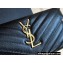 Saint Laurent cassandre large flap wallet 372264 Black/Gold