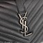 Saint Laurent college medium chain bag in quilted leather 600279/487213 Black/Silver