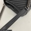 Saint Laurent college medium chain bag in quilted leather 600279/487213 Black/Silver