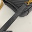 Saint Laurent college medium chain bag in quilted leather 600279/487213 Black/Gold