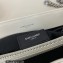 Saint Laurent loulou medium chain bag in quilted "y" leather 459749/574946 White/Silver