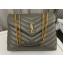 Saint Laurent loulou medium chain bag in quilted "y" leather 459749/574946 Dark Green/Gold