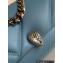 Bvlgari Serpenti Cabochon Crossbody Bag 18cm with Detachable Shoulder Strap Blue