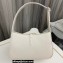 Saint Laurent le 5 à 7 hobo bag in smooth leather 657228 White/Silver