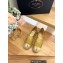 Prada Hemp Mesh and nappa leather Espadrilles Gold 2023