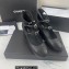 Chanel Heel 4.5cm Lambskin and Calfskin Mary Janes G39515 Grained Black 2023