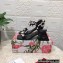 Dolce & Gabbana Heel 6.5cm Polished calfskin sandals Black with crystals 2023