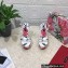 Dolce & Gabbana Heel 15cm Platform 5cm Printed fabric sandals White 2023
