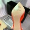 Gianvito Rossi Heel 8.5cm JAIPUR Mules Satin Orange with maxi gemstone 2023